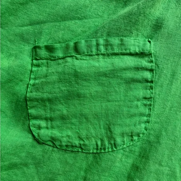 Italian Linen Top XL Made in Italy 100% Linen Oversized - Picture 8 of 9